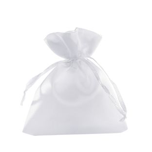Satin bags 80 x 100 mm  | white 