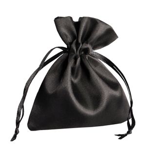 Satin bags 80 x 100 mm  | black 