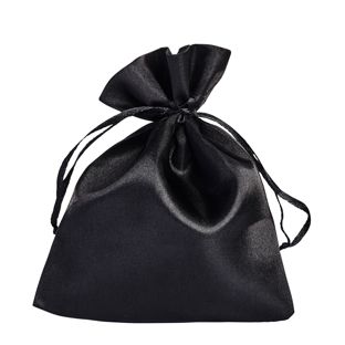 Satin bags 100 x 130 mm  | black 