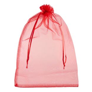 Organza bags with satin ribbon-drawstring null | 200 x 300 mm