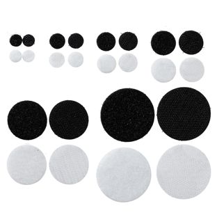 Hook and loop dots set on sheets 