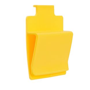 Spona na krabice, plast, žlutá 