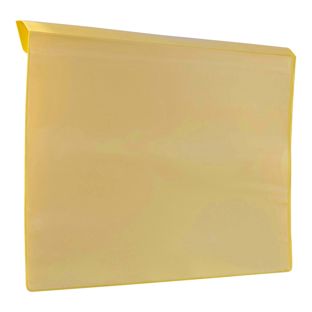 Labelling pockets for wooden stacking frames, with fold for clamping A4  | yellow 