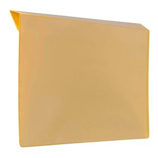 Labelling pockets for wooden stacking frames, with fold for clamping A5  | yellow 