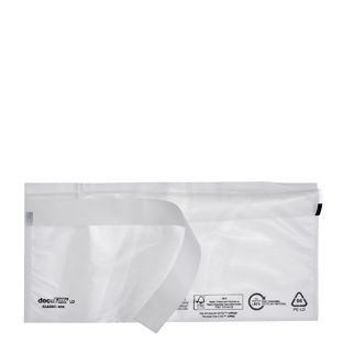 Packing list envelopes, recycled PE foil, transparent 1/3 A4 