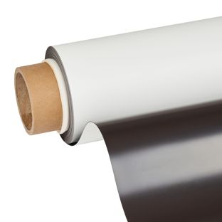 Magnetic foil, printable, white 0.6 mm | 1020 mm | 10 m