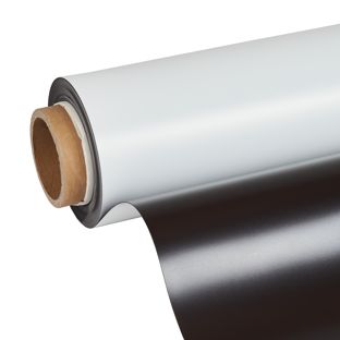 Magnetická folie k potisku, bílá 0.85 mm | 1070 mm | 10 m