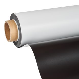 Magnetic foil, printable, white 1.1 mm | 620 mm | 15 m