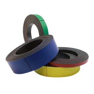 Coloured magnetic tape 