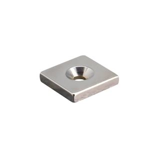 Block magnets neodymium with countersunk borehole 