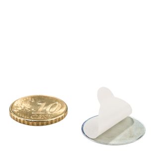 Metal discs, self-adhesive 