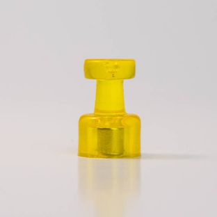 Magnetic pins, ø = 10 mm, 10 pieces set yellow 