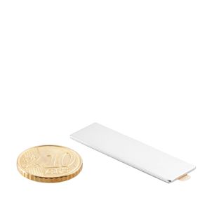 Block magnets neodymium, self-adhesive, nickel-plated 