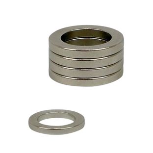 Ring magnets neodymium, nickel-plated 