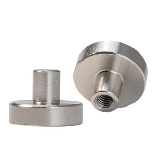 Pot magnet with screw socket, neodymium 