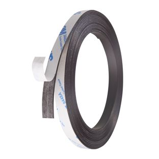 Self-adhesive magnetic tape, strong 10 mm | 1 mm | 5 m