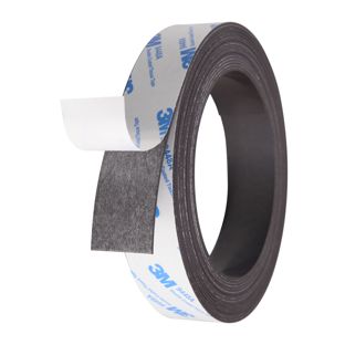 Self-adhesive magnetic tape, strong 25 mm | 1 mm | 5 m