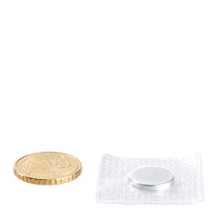 Disc magnets neodymium, sew-in, square, 12 mm x 2 mm, N35 
