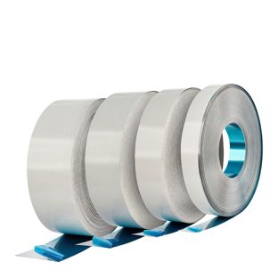 Steel tape, self-adhesive 