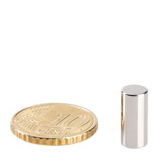 Stick magnets neodymium, nickel-plated 6 mm | 13 mm