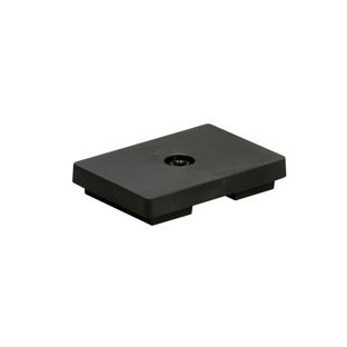 Rubber-coated magnets, rectangular, with internal thread null | M5x4,9 mm | 4,6 kg