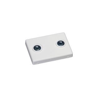 Rubber-coated magnets, rectangular, with internal thread null | 2x M4x4,5 mm | 14,9 kg