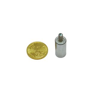 AlNiCo deep pot magnets with thread 10 mm