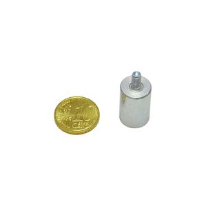 AlNiCo deep pot magnets with thread 13 mm