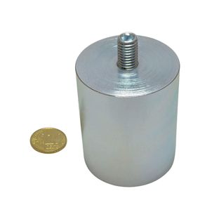 AlNiCo deep pot magnets with thread 50 mm
