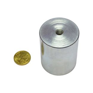 AlNiCo deep pot magnets with internal thread 40 mm | null