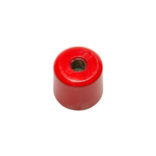 AlNiCo deep pot magnets with internal thread 17 mm | red 