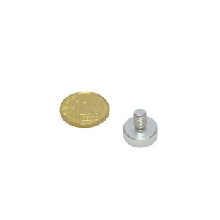 Neodymium pot magnets with thread 13 mm | M5x8 mm 