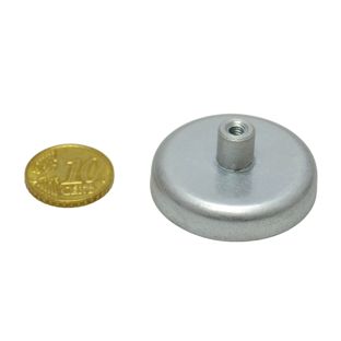 Ferrite pot magnets with socket screw 36 mm | 16 mm | ferrite|steel 