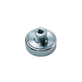 Pot magnet with screw socket, neodymium 16 mm | null
