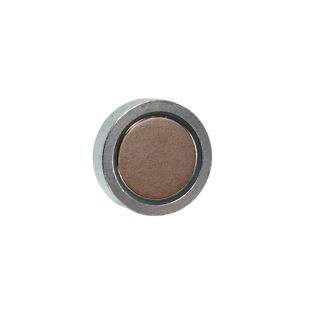 Pot magnet with screw socket, neodymium 20 mm | zinc-plated 