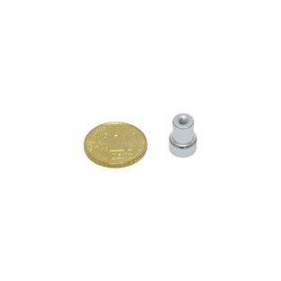 Pot magnet with screw socket, neodymium 8 mm | null