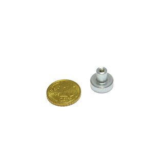 SmCo pot magnets with socket screw 13 mm