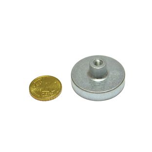 SmCo pot magnets with socket screw 32 mm