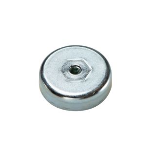Ferrite pot magnets with internal thread 