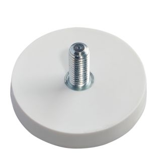 Rubber-coated magnets with thread 31 mm | null | M5x12 mm