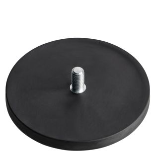 Pogumované magnety se závitem černá  | 88 mm | M8x15 mm 