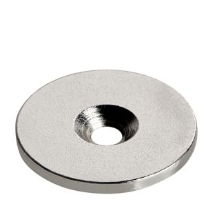 Metal disc with bore and counterbore 34 mm