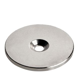 Metal disc with bore and counterbore 42 mm