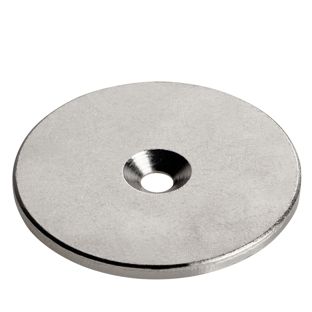 Metal disc with bore and counterbore 50 mm