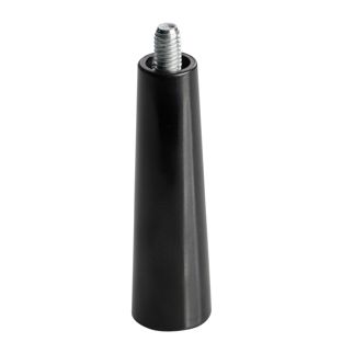 Plastic handle with threaded pin, black M5x7 mm 
