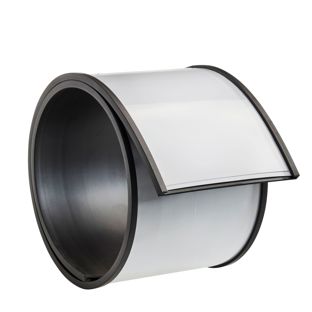Label holder, c profile, magnetic, sections 70 mm | 500 mm | 
