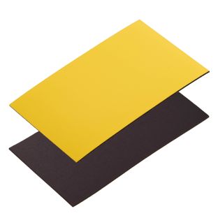 Writable magnetic labels 50 x 80 mm  | yellow 