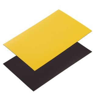 Writable magnetic labels 100 x 150 mm  | yellow 