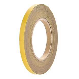 Coloured magnetic tape 10 mm | yellow | 10 m | 0,85 mm