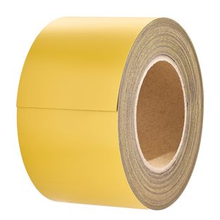 Coloured magnetic tape 80 mm | yellow  | 10 m | 0.85 mm